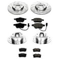 thumbnail image 3 of PowerStop Front and Rear Z23 Evolution Sport Carbon-Fiber Ceramic Brake Pad and Drilled & Slotted Rotor Kit Fits: AUDI Select Models K2825, 3 of 10