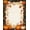 Black Orange Cream, Pattern 6, variant on ODIKA 8'x10' Washable Area Rug Halloween Plaid Pumpkin Striped Border Door Doormat Layering for Living Room, Under Sectional, Family , Durable, Non-Slip