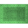 thumbnail image 1 of Ahgly Company Indoor Rectangle Oriental Emerald Green Traditional Area Rugs, 5' x 8', 1 of 4