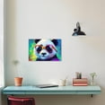 thumbnail image 4 of ZHONGYUTONG Panda Canvas Wall Art Funny Panda Pictures Prints Cute Animal Paintings Colorful Artwork for Kids Room Nursery Decor Framed (16.00" x 24.00"), 4 of 6