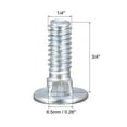 thumbnail image 2 of Uxcell 1/4-20x3/4" Carriage Bolt Q235 Carbon Steel Zinc Plated 10 Pack, 2 of 5