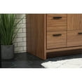 thumbnail image 5 of Elegant Decor Wyatt 48" Aluminum MDF Single Bathroom Vanity in Walnut Brown, 5 of 8