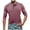 Red, variant on Diufon Mens 3/4 Sleeve Shirts Casual Soft Button V Neck Undershirts Lightweight Slim Vintage Pullover Tops
