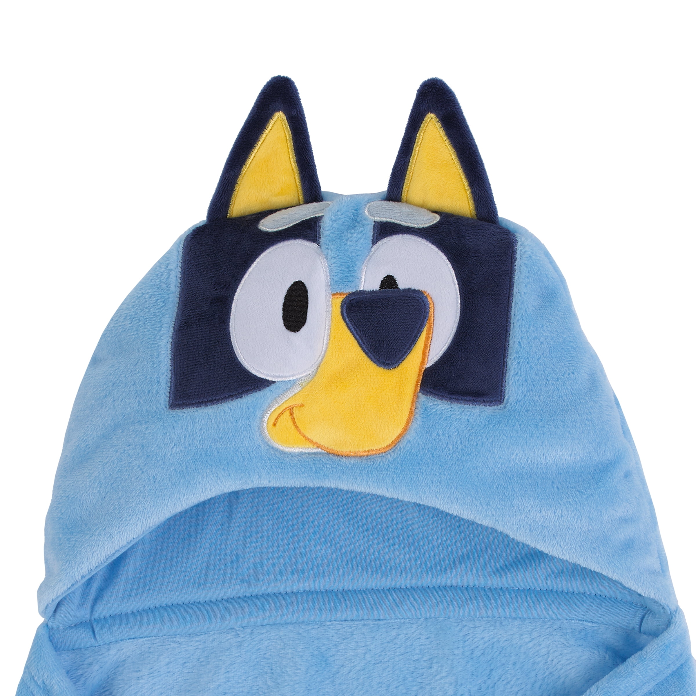 NoJo Bluey Hooded Toddler Blanket, Blue, Toddler Boy or Girl