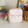 thumbnail image 4 of School Backpack Set for Girls Cute Bow Printed Lightweight Casual Daypack with Crossbody Bags and Pencil Case, 4 of 8
