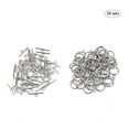 thumbnail image 2 of 1box 50 sets Ring Toggle Clasps 304 Stainless Steel IQ Toggle Clasps & Tbar Clasps Metal Material Ring Toggle Connectors for Necklace Bracelet Jewelry Making, 2 of 9
