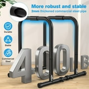 Adjustable Parallette Dip Bar Station Fitness Workout Dip Stand Station Machine for Home