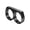 Black, variant on Two Finger Ring Geometric Alloy Handmade for Men in Black Steel Gold Size 7 8 9 10 11 12 13 Daily Wear Designs