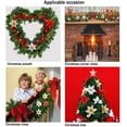 thumbnail image 4 of 36PCS Christmas Tree Flowers Poinsettia Flowers Glitter Artificial Poinsettia Christmas Tree Ornaments for Wedding Christmas Festival Front Door Decor, 4 of 8