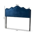 thumbnail image 7 of Baxton Studio Nadeen Modern and Contemporary Royal Blue Velvet Fabric Upholstered King Size Headboard,Wholesale, 7 of 7