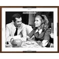 thumbnail image 5 of Art.com Catherine Deneuve and Roger Vadim Having a Cup of Tea in 1960 Photographic Print by DR, Brown Frame Wall Art, 29" x 23", 5 of 5