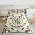 thumbnail image 2 of Manfei Southwestern Aztec 3-Piece Full Size Comforter Sets for Female Men,Bohemian Theme Bedding Comforter Set,Tribal Aztec Lightweight Bedding Sets,Lightweight Room Decor,Reversible, 2 of 8