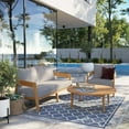 thumbnail image 2 of Brisbane 3-Piece Teak Wood Outdoor Patio Outdoor Patio Set, 2 of 12