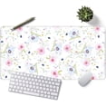 thumbnail image 2 of Large Gaming Mouse Pad (31.5×15.7), Non-Slip Rubber Base and Reinforced Lock Edges, XXL Extended Mousepad for Work, Game, Desk mat, Desktop Decoration | Flower Vine, 2 of 4