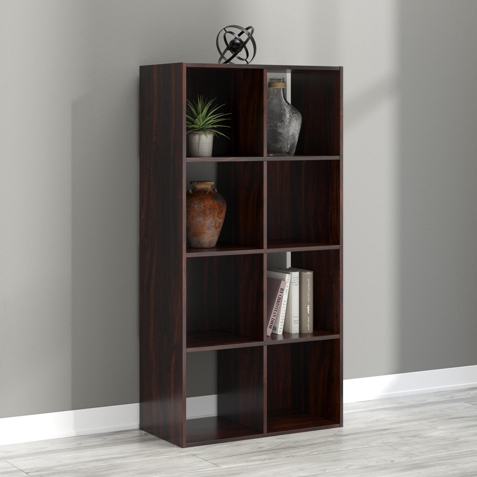 Signature Design by Ashley Glosmount 8 Cube Storage Organizer with Cherry Finish