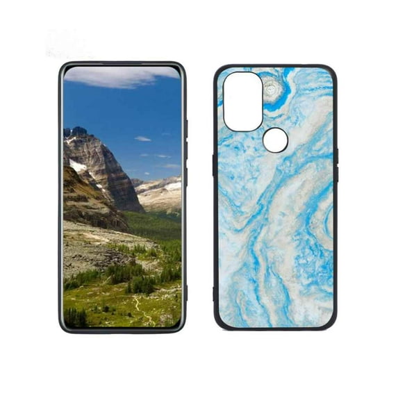 Blue-Marble-58 Phone Case, Degined for OnePlus Nord N10 Case Men Women, Flexible Silicone Shockproof Case for OnePlus Nord N10