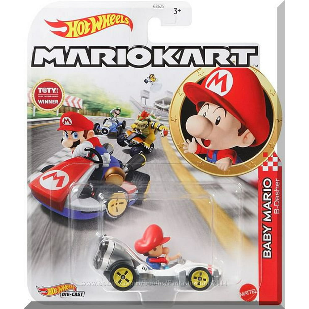 Hot Wheels Mario Kart Baby Mario BDasher