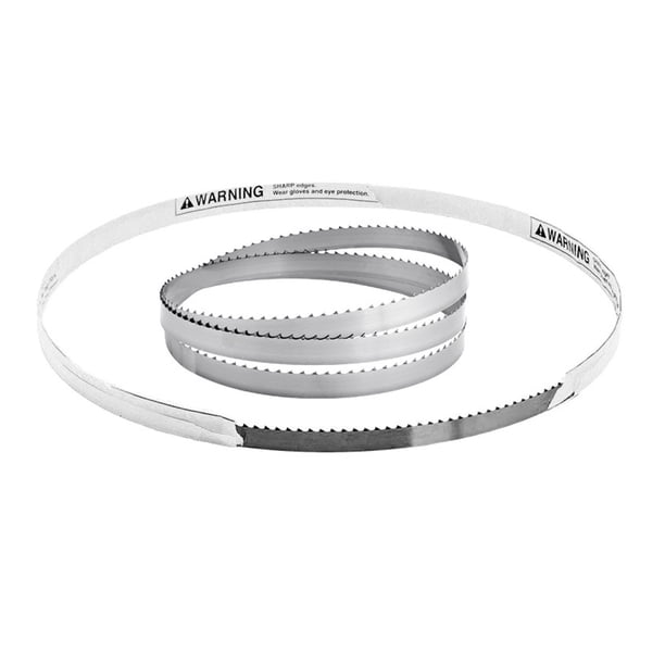 Hoja de sierra de cinta de 1 pieza, 16mm/0,6 "de ancho, hojas de sierra de cinta portátiles, repuesto de 4 TPI for carpintería, corte de carne y alimentos