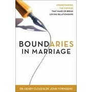 Pre-Owned Boundaries in Marriage (Hardcover 9780310221517) by Dr. Henry Cloud, Dr. John Sims Townsend