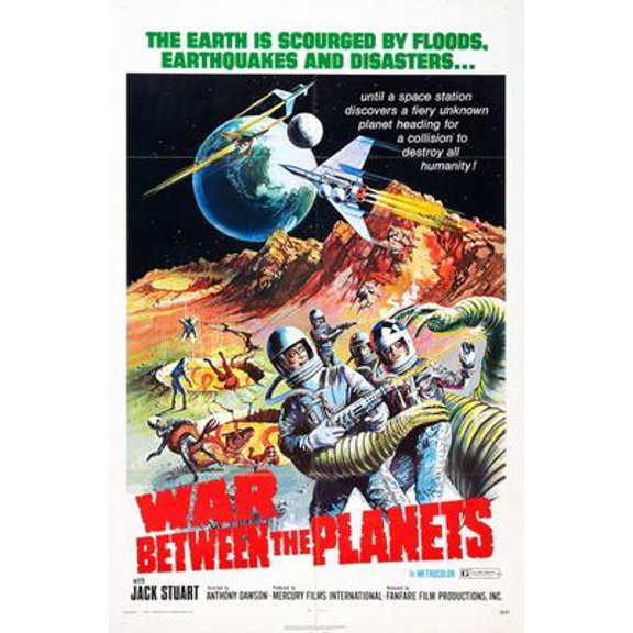 War Between The Planets Movie Poster Reprint 27inx40in 27x40 #046352 Square Adults Best Posters