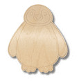 thumbnail image 2 of Unfinished Wood Etched Penguin Shape 12" / 1/8", 2 of 2