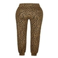 thumbnail image 3 of CHUANK Womens Leopard Drawstring Elastic Waist Sports Lounge Pants with Pockets, 3 of 4