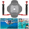 thumbnail image 1 of Dual Handle Tray Stabilizer Rig, CNC Processing Corrosion Resistant Hollow Adjustable Diving Underwater Camera Housings Tray  for Balance Shooting, 1 of 7