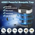 YAFELE Solar Bug Zapper, 4200V Mosquito Zapper, Cordless & Rechargeable