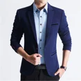 thumbnail image 5 of Abrigos Chaqueta de fiesta para hombre Trajes y blazers de corte entallado de un solo pecho finos para hombre Ropa de estilo coreano Ropa casual de moda, 5 of 5