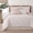 Blush Pink, variant on LANCO MODERN LIFESTYLE 7 Piece Comforter Set, King, Grey, Geometric Abstract Linear Textured Plaid, All Seasons Bedding Set Includes Bed Skirt, Pillow Shams & Decorative Pillows
