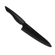 Kyocera Innovation Series 7" Chef's Knife w/Soft Grip Handle, Black Blade