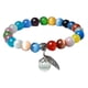 thumbnail image 1 of Pulsera Zulema Piedra Ojo de Gato elástica multicolor, 1 of 8