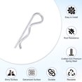 thumbnail image 2 of Uxcell 20-Pack Pasadores de Chaveta, Clips R de Acero de Resorte de 2.5 mm de Diámetro y 2" de Largo para Bloqueo de Remolque/Mecánicos, Sujetadores de Resorte Pasador de Enganche [Plateado], 2 of 7