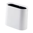 thumbnail image 3 of Esquirla Slim Trash Can Dustbin Garbage Can Rubbish Bin Waste Basket Simple Wastebasket Narrow Garbage Bin for Bedroom Kitchen Toilet White, 3 of 8