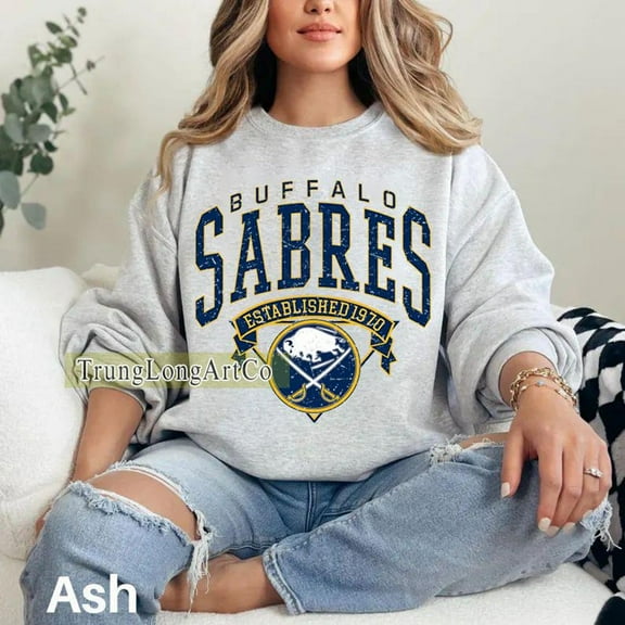 Buffalo Hockey Sweatshirt Crewneck, Vintage Sabres shirt, Buffalo Hockey Fan shirt, Hockey Tee, Sabres Sweatshirt