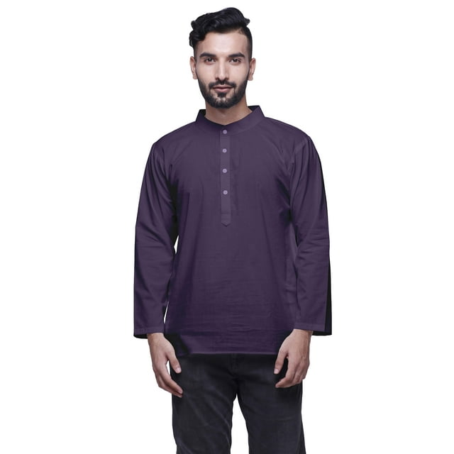 Atasi Solid Button Down Traditional Kurta For Men Short Kurta For Boys