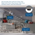 thumbnail image 4 of Sectional Sofa Set, Faux Vegan Leather, Grey Gray, Modern Contemporary Urban Design, Living Lounge Room Hotel Lobby Hospitality, 4 of 10