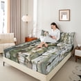 thumbnail image 4 of Feelyou Botanical Plant Adult Twin Sheet Sets, Rustic Tree Branches Bedding, 3-Piece, 4 of 7