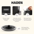 thumbnail image 3 of Haden Coffee Maker & Heritage 1.7 Liter Electric Kettle, Black & Chrome, 3 of 9