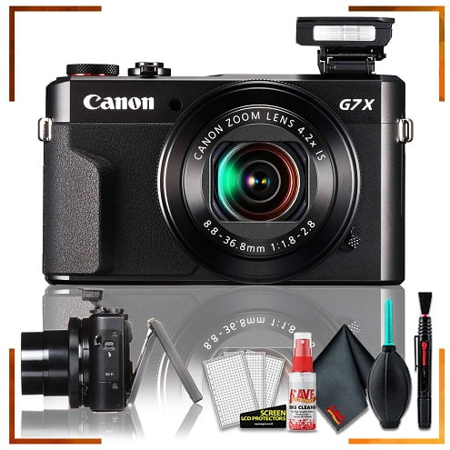 Canon PowerShot G7 X Mark II Appareil Photo Numérique (Modèle Intl) + Trousse de Nettoyage