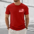 thumbnail image 5 of 1776 2026 Shirt Mens 4th of July Shirts American Flag Patriotic Short Sleeve T-Shirt,Red, 5 of 7