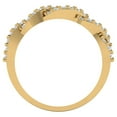 thumbnail image 4 of 0.495 ctw Wedding Band for Women - 18K yellow Gold Simulated Diamond Stackable Eternity Ring, 4 of 7