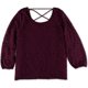 thumbnail image 1 of Blusa de encaje de talla grande para mujer ING, púrpura, 1X, 1 of 1