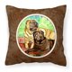thumbnail image 1 of "Caroline's Treasures Shar Pei Almohada decorativa de tela chocolate y cervatillo 7070PW1414, 14Hx14W, multicolor" Caroline's Treasures 7070PW1414, 1 of 1