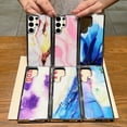 thumbnail image 4 of SaniMore for Samsung Galaxu S22 Ultra 6.8" 2022 Case, Shockproof TPU Bckplane Marble Pattern Stylish for Girls Women Plating Design Anti-drop Slim & Lightweight Anti-slip Bumper, Pattern-H, 4 of 5