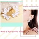 thumbnail image 3 of Pendientes vintage de flores para mujer, de aleación esmaltada, con forma de media flor. Pendientes de verano estilo boho playero con flores. Regalos de joyería para mujer., 3 of 9
