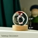 thumbnail image 3 of Bola de cristal IFOLAINA Dolphin Gift 3D con forma de delfines, 60 mm, con base, 3 of 7
