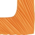 thumbnail image 3 of Elegant Comfort Fitted Sheet Wrinkle-Free 1500 Series 1-Piece Fitted Sheet, California King Size, Vibrant Orange, 3 of 5