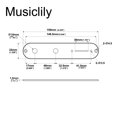 thumbnail image 2 of Musiclily Pro 32mm Steel Control Plate with Narrow Pots Hole Spacing for Tele Style Electric Guitar, Black, 2 of 5