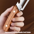 thumbnail image 6 of Zero Snag Wooden Peeler, Zero Snag Wooden Kitchen Tool, Multi-Functional Vegetable Peeler for Kitchen, Multifunctional Vegetable Peelers Stainless Steel Sharp Blades with Bottle Opener, 6 of 8
